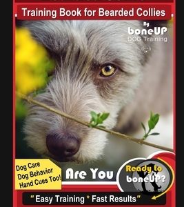 Bearded Collie Training Book for Bearded Collies By BoneUP DOG Training, Dog Care, Dog Behavior, Hand Cues Too! Are You Ready to Bone Up? Easy Trainin