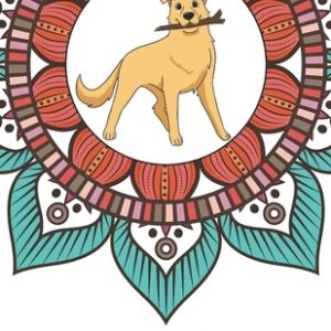 Golden Retriever Inspirational Quotes and Dog Breed Mandala Coloring Book: Great Gift for Pet Owners and Lovers of Dogs. Color in Black and White Patt