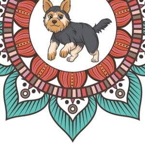 Yorkshire Terrier Inspirational Quotes and Dog Breed Mandala Coloring Book: Great Gift for Pet Owners and Lovers of Dogs. Color in Black and White Pat