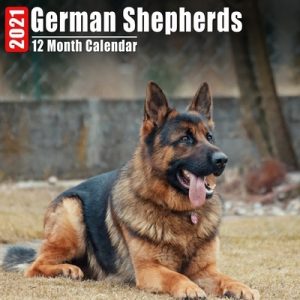 Calendar 2021 German Shepherds: Cute German Shepherd Photos Monthly Mini Calendar With Inspirational Quotes each Month