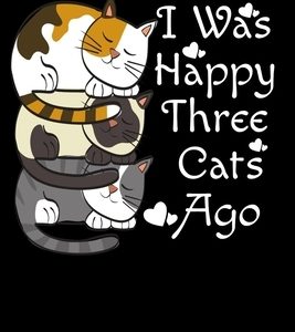 I was Happy Three Cats Ago: Notebooks for Cats Lovers Personal Expense Tracker 6x9 100 noBleed
