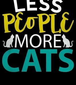 Less People More Cats: Notebooks For People who love Cats Password Tracker Wide 6x9 100 noBleed