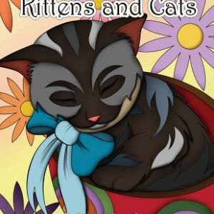 Large Print Adult Coloring Book of Kittens and Cats: A Simple and Easy Kittens and Cats Coloring Book for Adults For Stress Relief and Relaxation