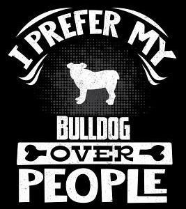 I Prefer My Bulldog Over People: Bulldog 2020 Calender
