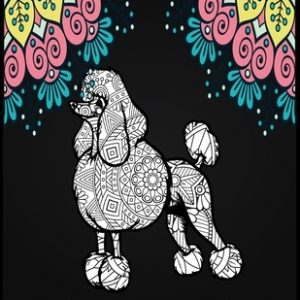 poodle dogs coloring book