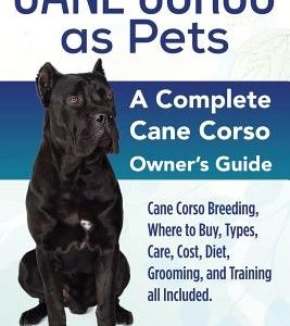 Cane Corso as Pets: Cane Corso Breeding, Where to Buy, Types, Care, Cost, Diet, Grooming, and Training all Included. A Complete Cane Corso