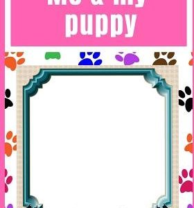 Me and my puppy: girls, photo album plus story book to collect your memories, scrap book, dog, gift, present 120 pages 7"x10"