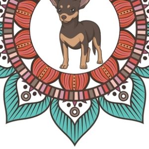 Chihuahua Inspirational Quotes and Dog Breed Mandala Coloring Book: Great Gift for Pet Owners and Lovers of Dogs. Color in Black and White Pattern Des