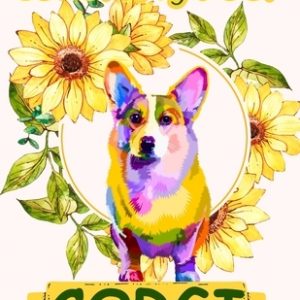 Coloring Book Corgi: Dog Animal Stress-relief Coloring Book For Adult