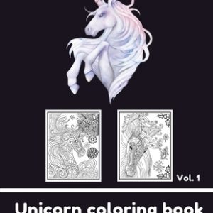 Adult Coloring Book - Unicorn vol1