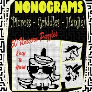 Nonograms Picross Griddlers Hanjie: Nonograms Book Logic Pic Griddler Games Japanese Puzzles Picross Games Logic Grid Puzzles Hanjie Puzzle Books Logi