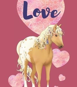 Love: Appaloosa Horse and Hearts