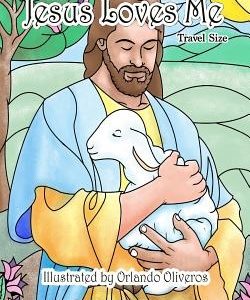 Large Print Simple and Easy Coloring Book for Adults Jesus Loves Me: 5x8 Adult Christian Coloring Book With Biblical Scenes, Jesus, Bible Versus, and