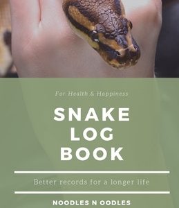 Snake Log Book: Better Records for a Longer Life