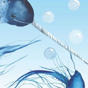 Notebook: Narwal and Jellyfish dotted, 6x9 For notes, todos, sketches and calligraphy