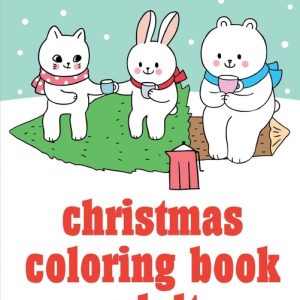 Christmas Coloring Book Adult: Christmas gifts with pictures of cute animals