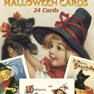 Old-Fashioned Halloween Cards: 24 Cards