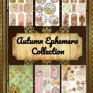 Autumn Ephemera Collection: Vintage Fall Paper Scrapbooking Embellishments -Scrapbook Autumn Leaves- for Diy Projects Journals Cards The Possibili