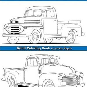 Classic Trucks: Adult Coloring Book