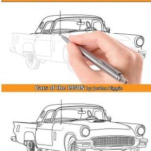 Trace and Color: Cars of the 1950s: Adult Coloring Book
