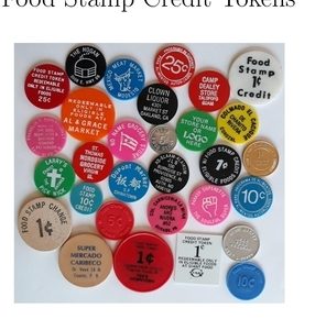 Food Stamp Credit Tokens