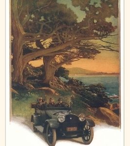 The Vintage Journal Two Couples in Model T on California Coastline