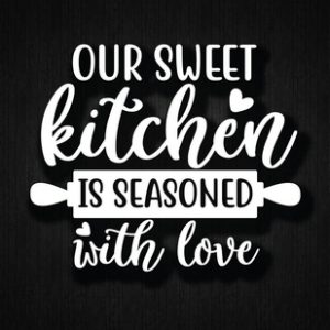 Our Sweet Kitchen Is Seasoned With Love: Recipe Notebook to Write In Favorite Recipes - Best Gift for your MOM - Cookbook For Writing Recipes - Recipe