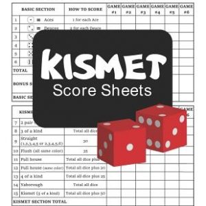 Kismet Score Sheets: 100 score cards (8.5 x 11 inches)