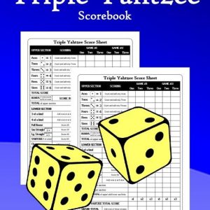 Triple Yahtzee Scorebook: Triple Yahtzee Score Pads