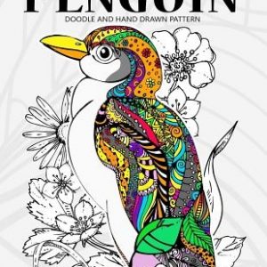 Penguin Coloring Book for Adults: Stress-relief Coloring Book For Grown-ups
