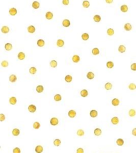 Notes: Lined Notebook Journal - Gold Dots