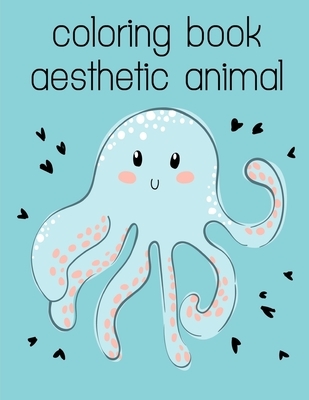 coloring book aesthetic animal: Cute Christmas Animals and Funny Activity for Kids