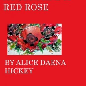 A poppy and a rose: red roses