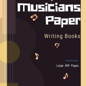 Musicians Paper Writing Books: The ideal gift favorite composer grand staff music paper on letter-sized and is in portrait, Large 409 Pages.