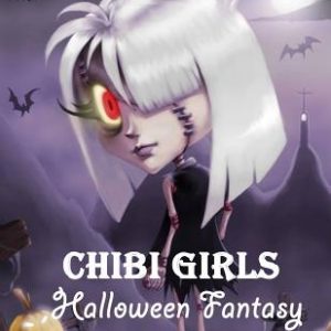Chibi Girls: Halloween Fantary: An Adult Coloring Book with Horror Girls (New Cover)