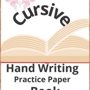 cursive hand writing practice paper book: activity book