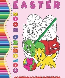 Easter coloring book: +60 premium coloring pages for kids - Pokemon coloring book high quality