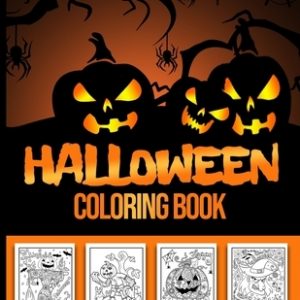 Halloween Coloring Book: 40 Unique Designs, Pumpkins, Haunted Houses, Ghosts, Jack-O-Lanterns, Cats, Vampire, and Much More! An Awesome Hallowe