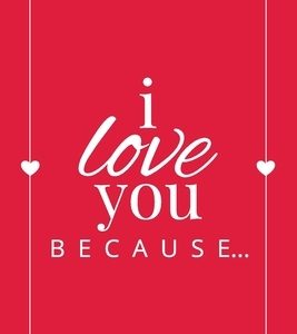 I Love You Because: A Red Fill in the Blank Book for Girlfriend, Boyfriend, Husband, or Wife - Anniversary, Engagement, Wedding, Valentine