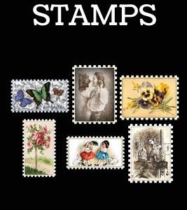 Stamps: Stamp book for stamp collectors, 6 x 9,
